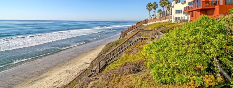 North San Diego County beach near residential communities and homes for sale