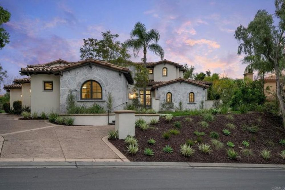 Single-family home for sale in North County San Diego during winter